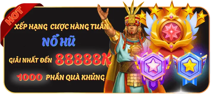 Biểu tượng hoàn trả tiền hàng tuần cho VIP 23win1 nổ hũ